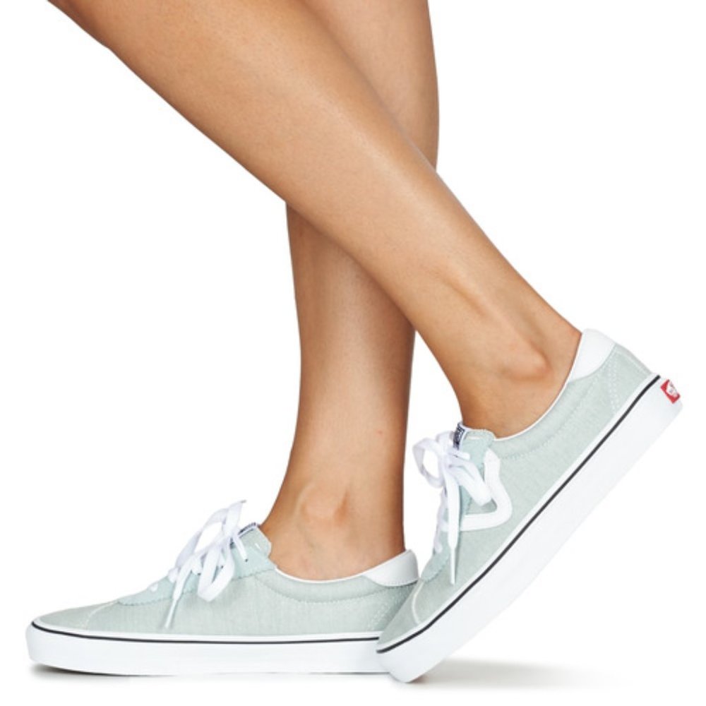 NWB! Vans Sport Washed Denim/True White Shoes